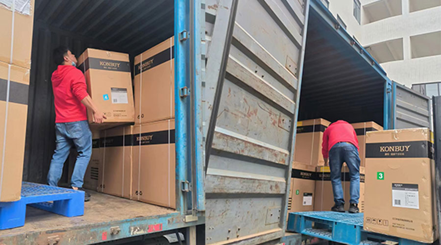 整裝待發(fā)！客戶50臺(tái)衣物烘干機(jī)裝柜完畢