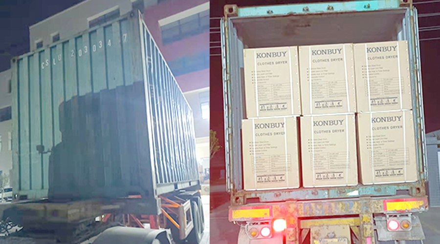 國內(nèi)外市場“兩開花”！康標(biāo)滾筒干衣機(jī)出貨到國外