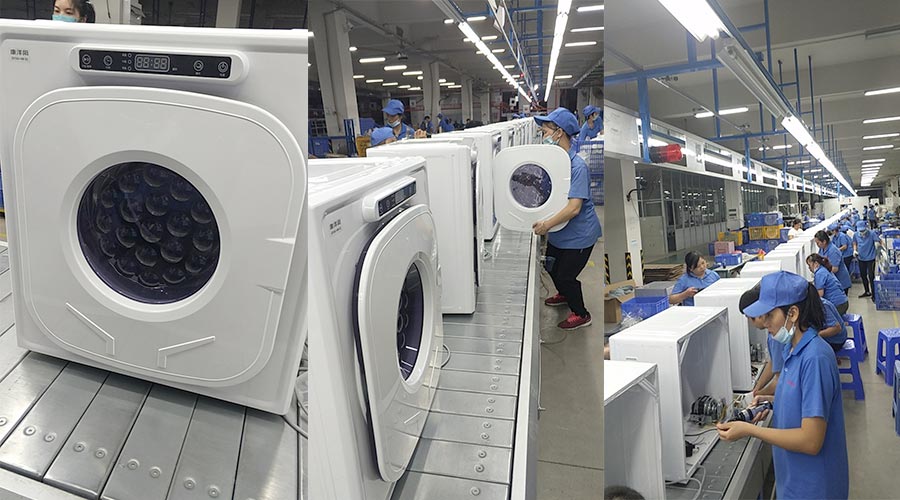 現(xiàn)場(chǎng)圖示！家用干衣機(jī)工廠生產(chǎn)線組成