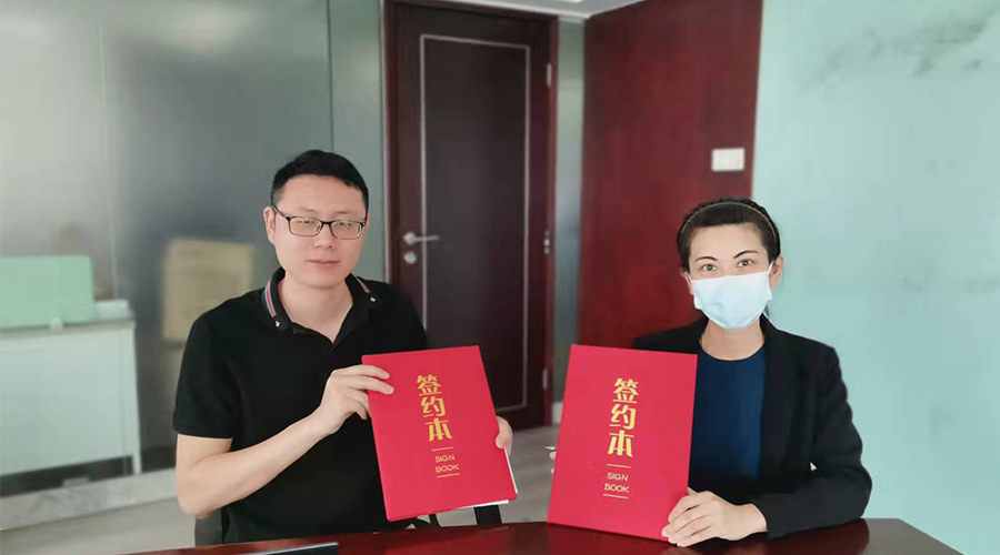 祝賀！金環(huán)電器與寧波某品牌電商客戶再次合作，簽約成功！